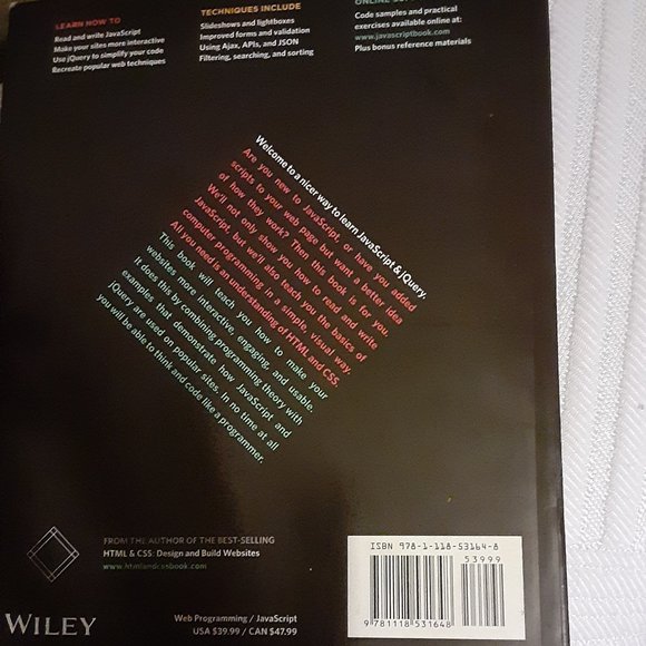 Javascript & JQuery Interactive Front-End Web Development - Jon Duckett - Picture 2 of 2